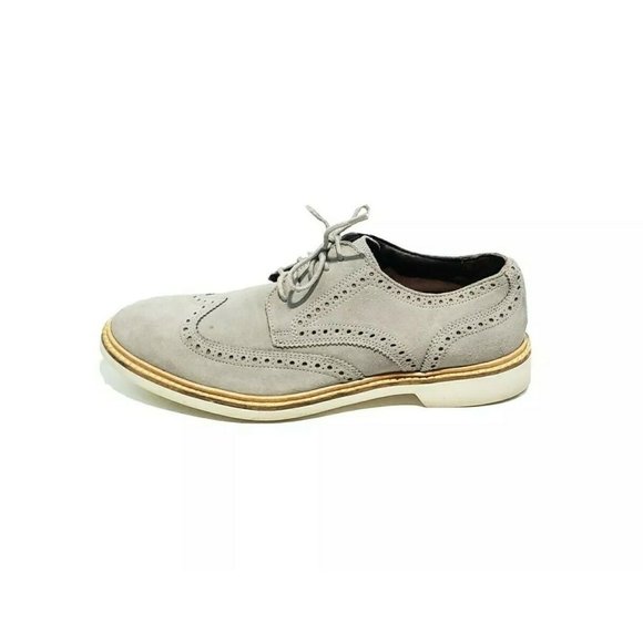 Cole Haan Wingtip Oxford Dress Shoes Gray Suede Mens US 10 M main image 8